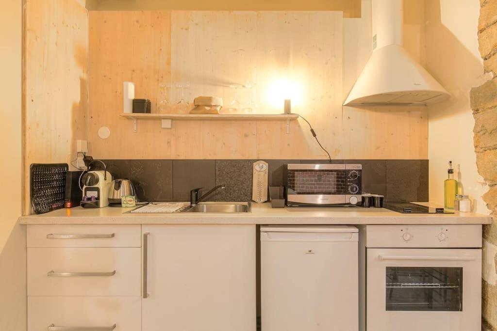 Industrial-Style Studio With Bathtub, Vieux-里昂 外观 照片